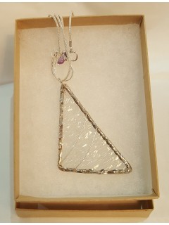 Stained Glass Necklaces - Silver Stained Glass Necklaces - Silver